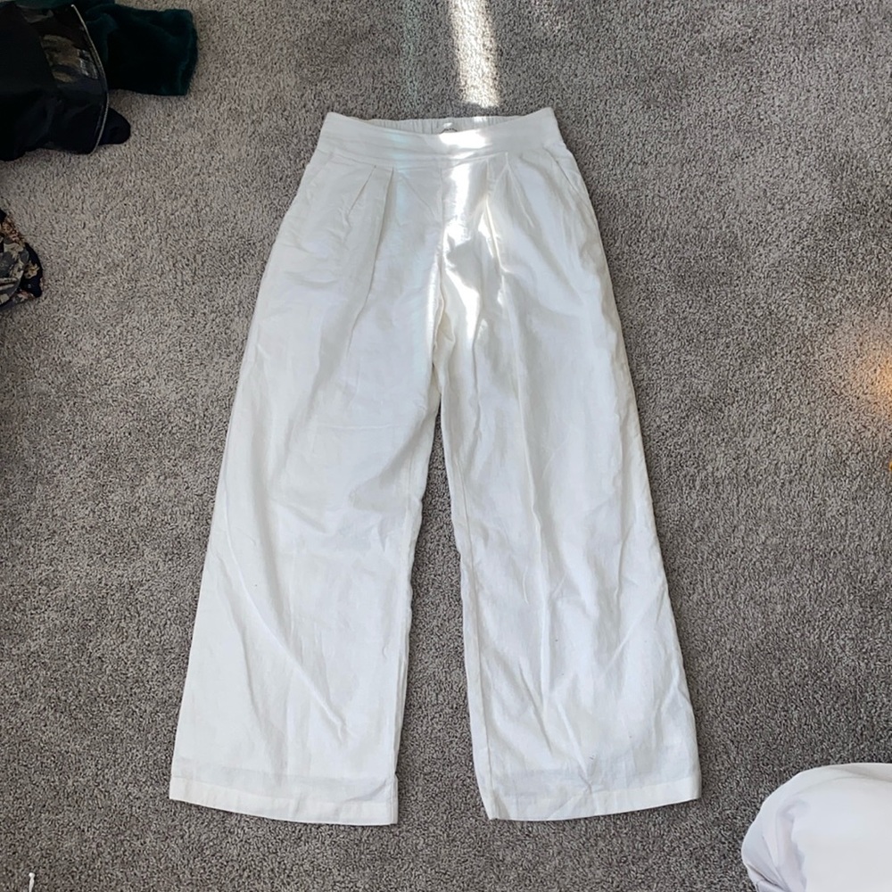 Abercrombie wide leg linen pants